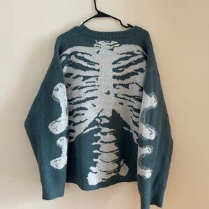 Y2K Skeleton Graphic Crewneck